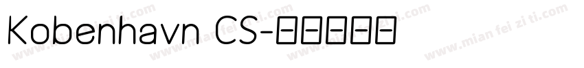 Kobenhavn CS字体转换